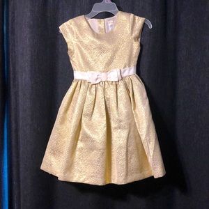 Gymboree size 8 gold flower girl dress or Holiday dress.